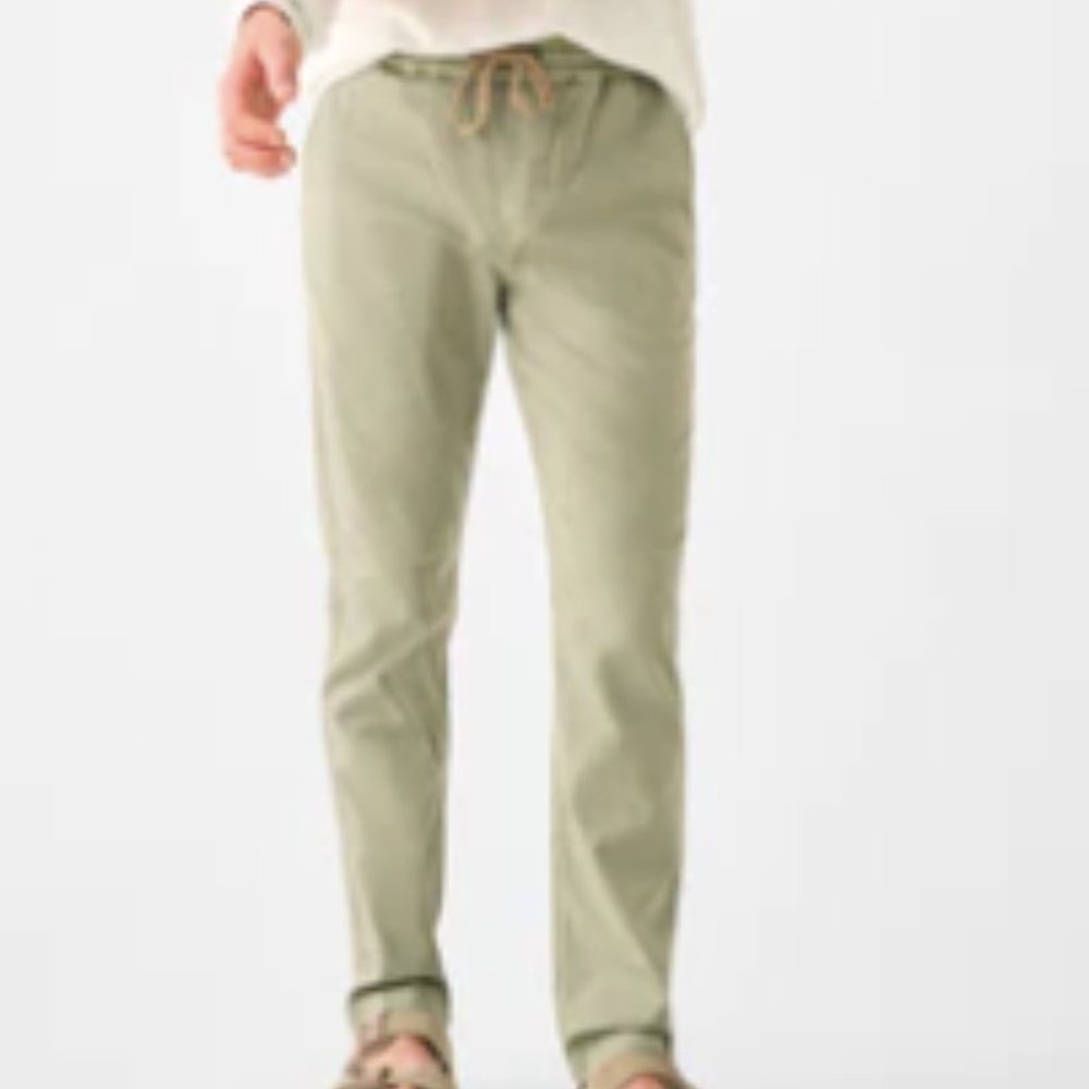 Faherty Essential Drawstring Pant Coastal Sage - S